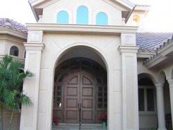 Project:  All windows and doors replaced with impact resistant windows and doors, custom entry door - Bonita Springs, FL